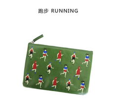 原创文艺皮革手拿包 清新创意，点亮你的休闲时尚